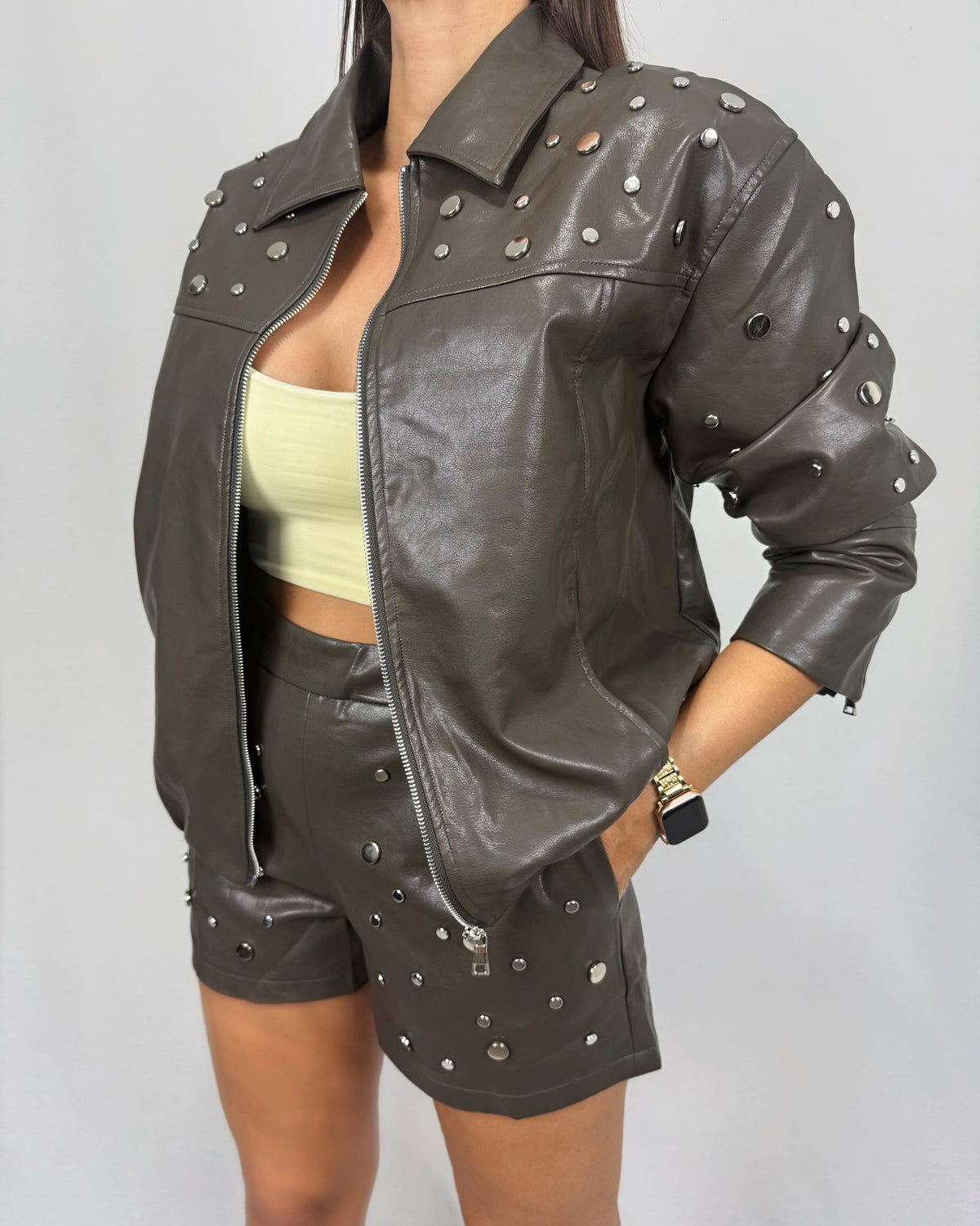 CHAQUETA TACHAS CHOC