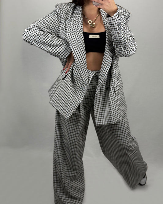 BLAZER CUADROS BLUE LUM