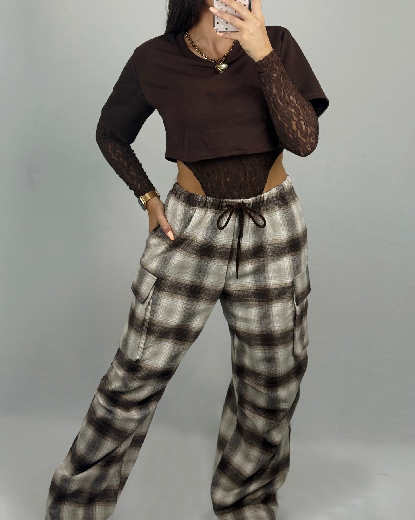 PANTALÓN CUADROS CHOC LUM