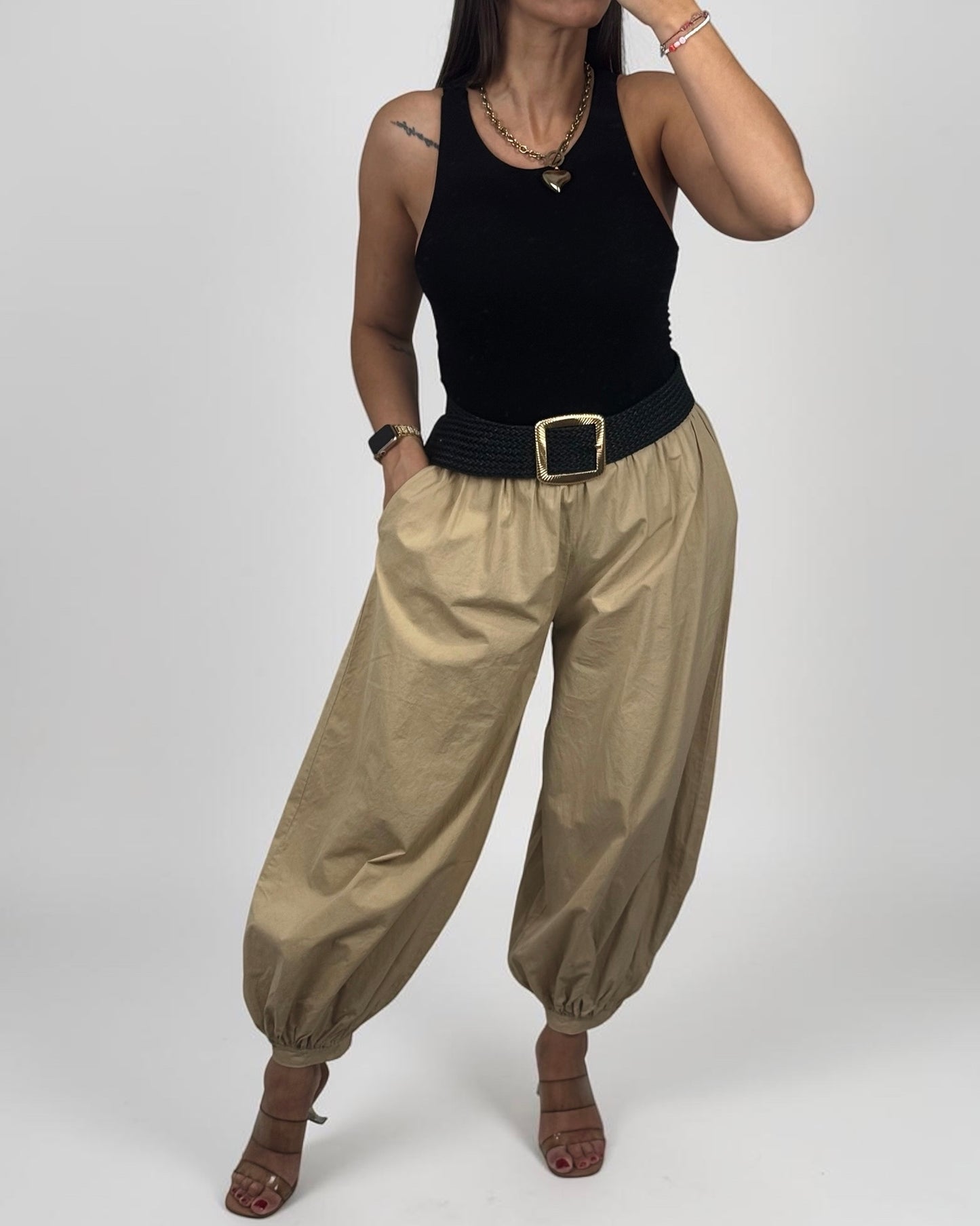PANTALÓN BEIGE BOMBACH