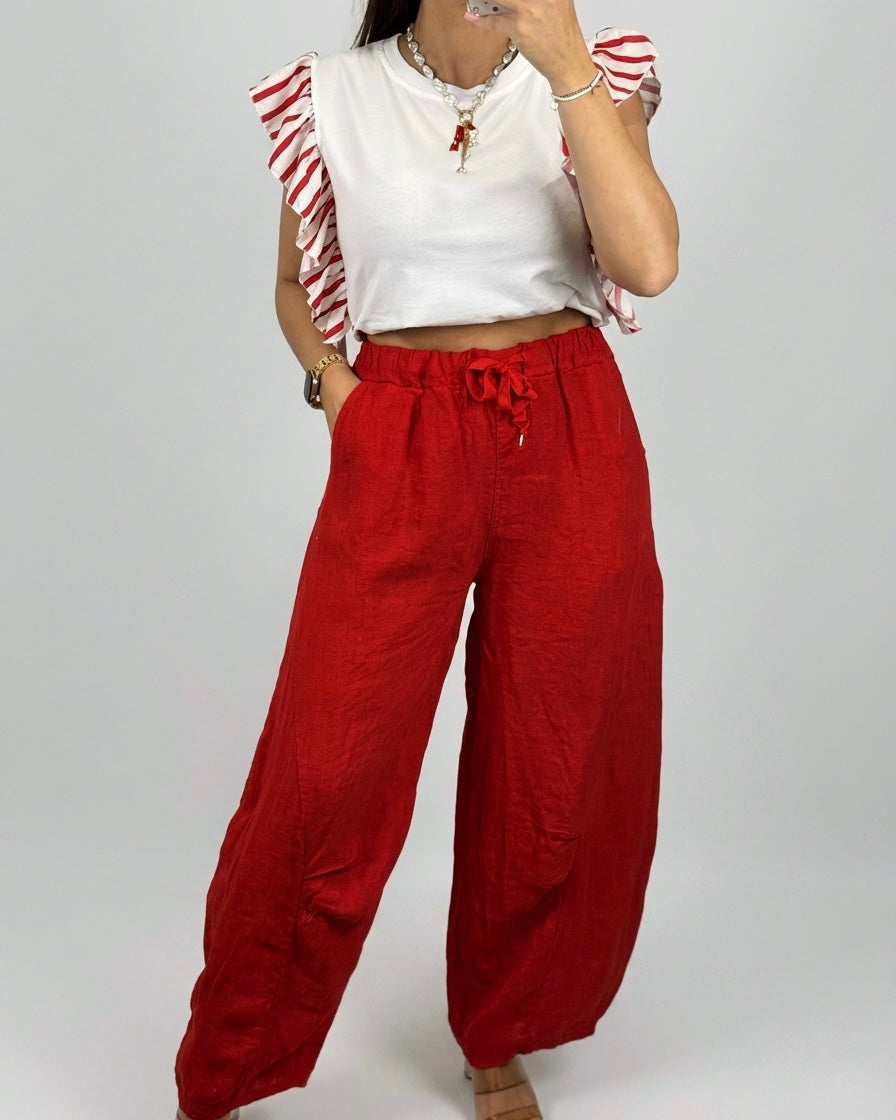 CAMISETA VOLANT RED