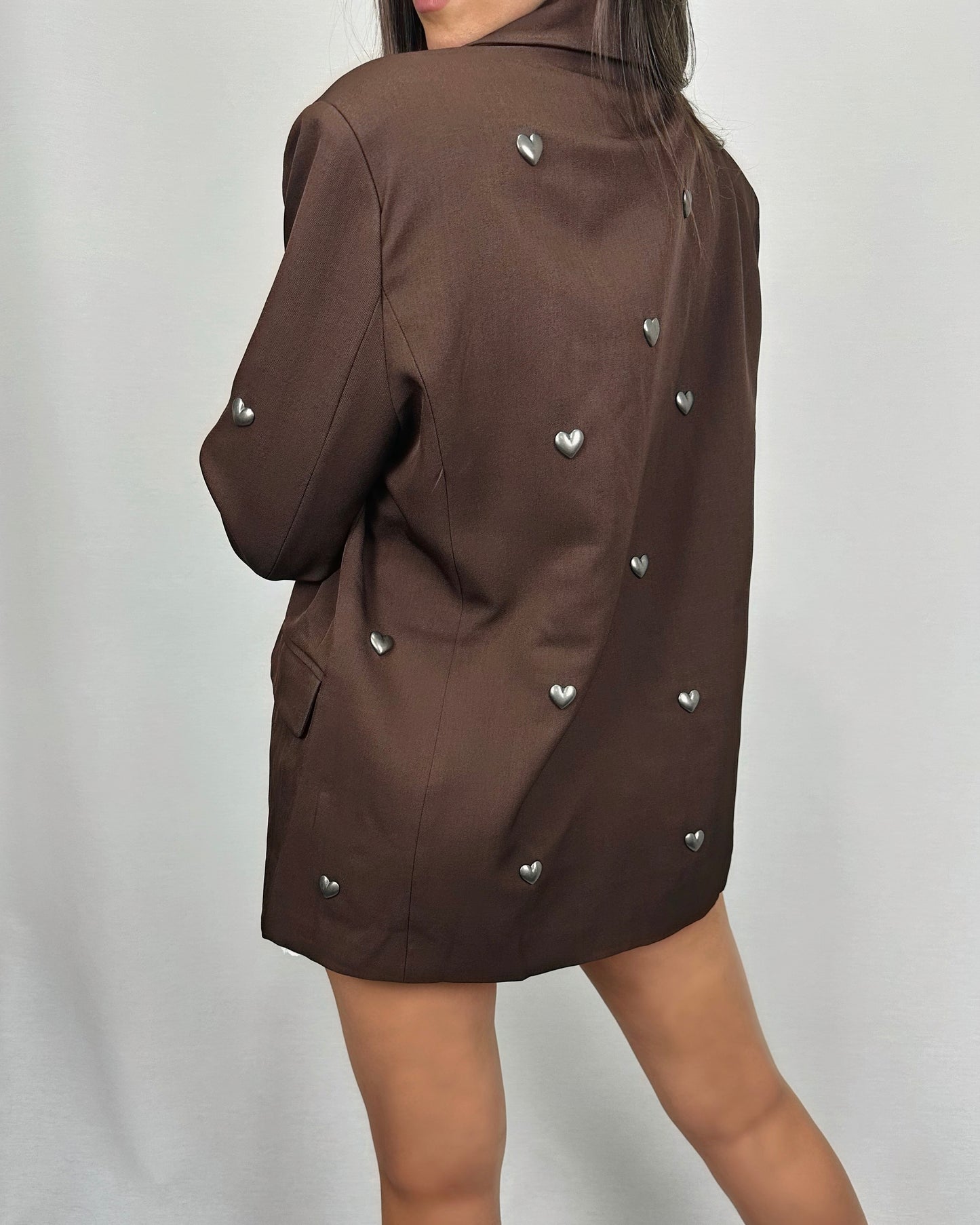 BLAZER CORAZONES MARRÓN
