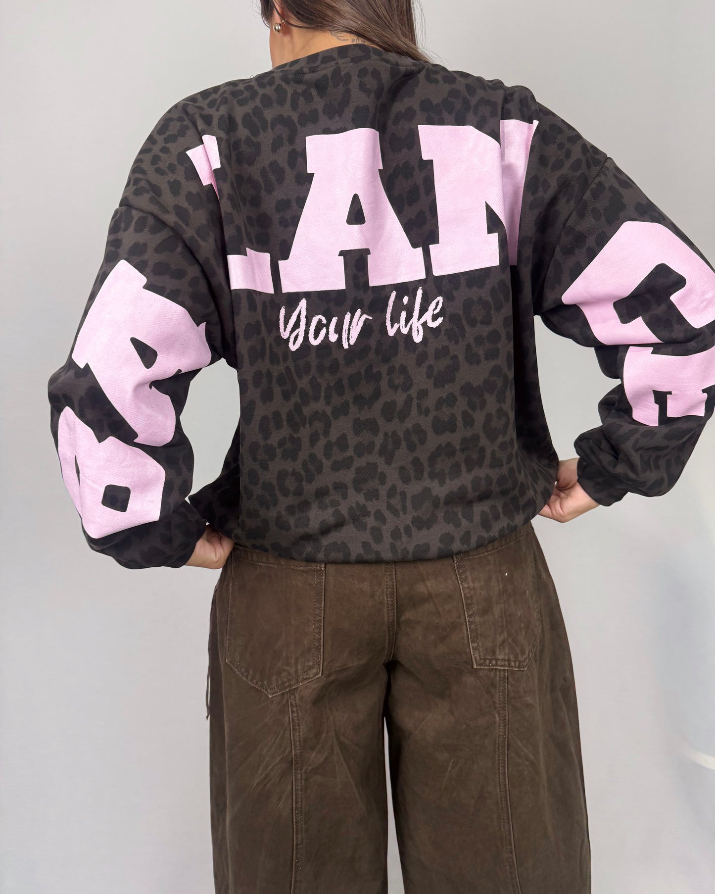 SUDADERA BALANCE BROWN&PINK