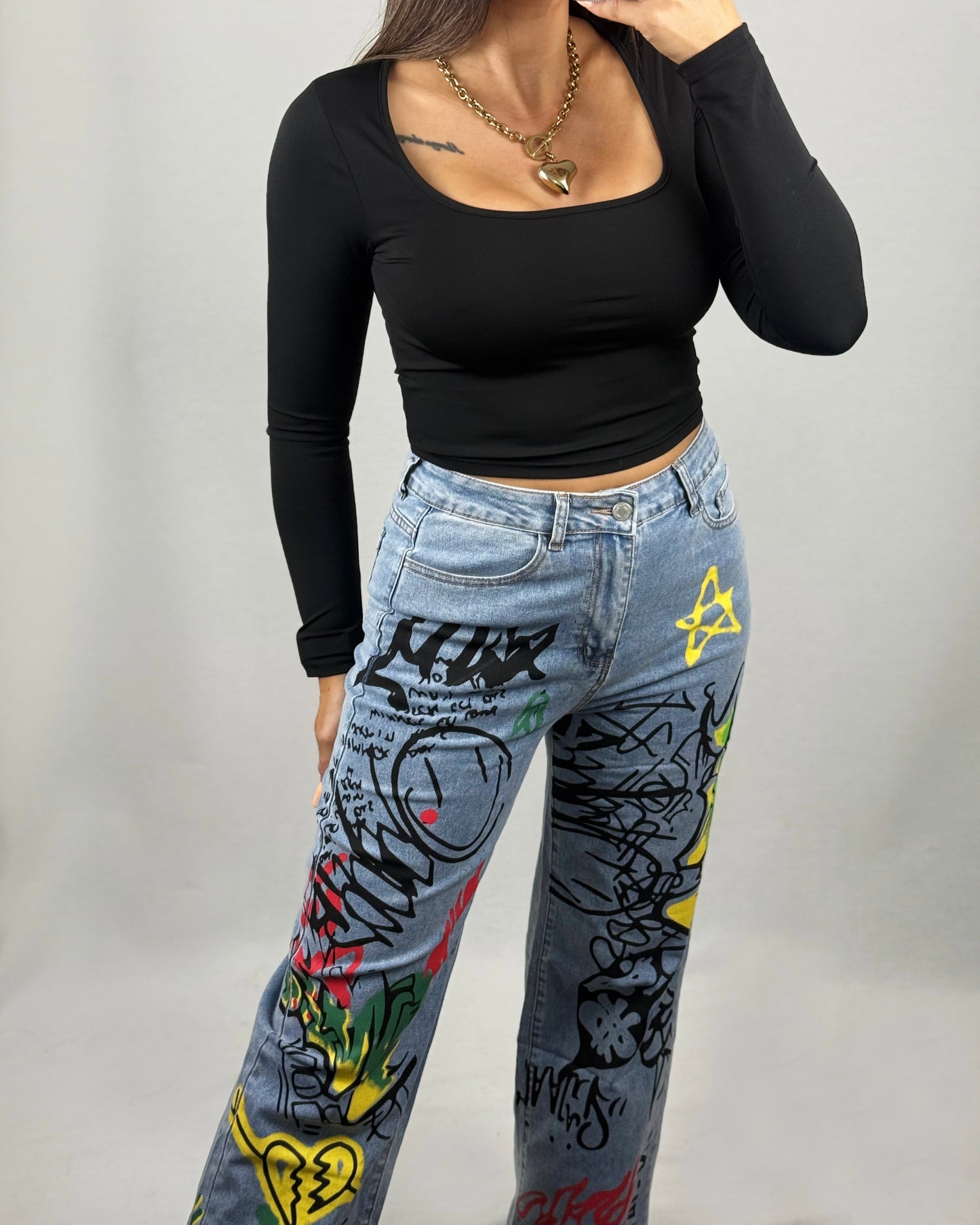 TOP LICRA FRÍA NEGRO