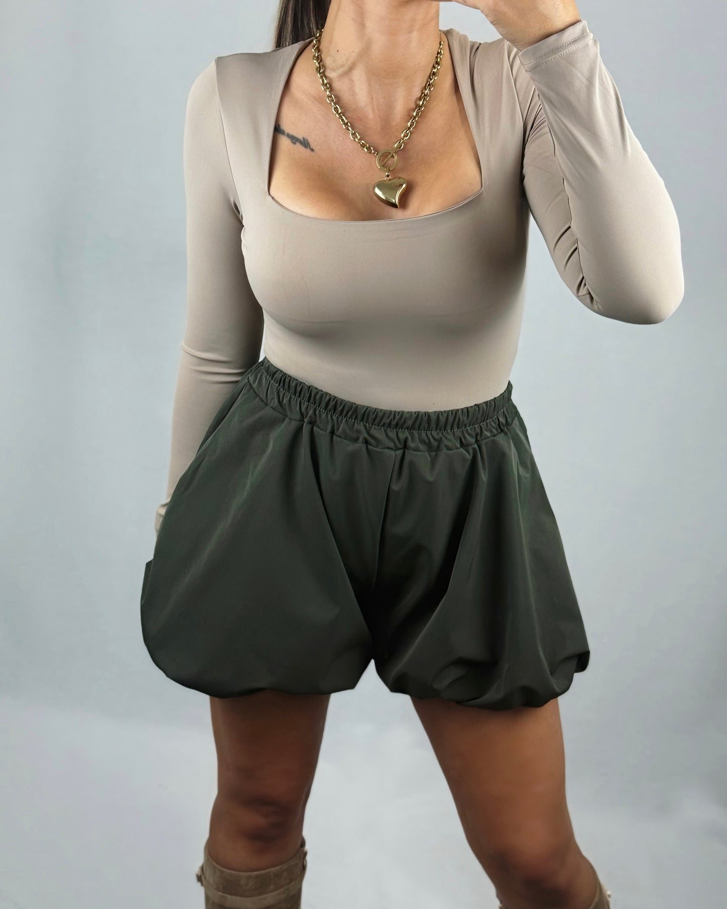 BODY LICRA FRÍA TAUPE