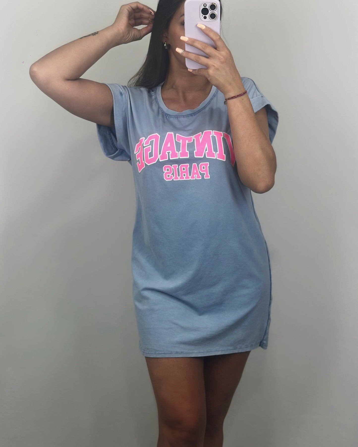 VESTIDO VINTAGE AZUL