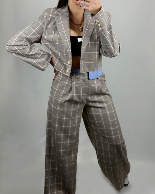 BLAZER CROPPED BLUE LUM