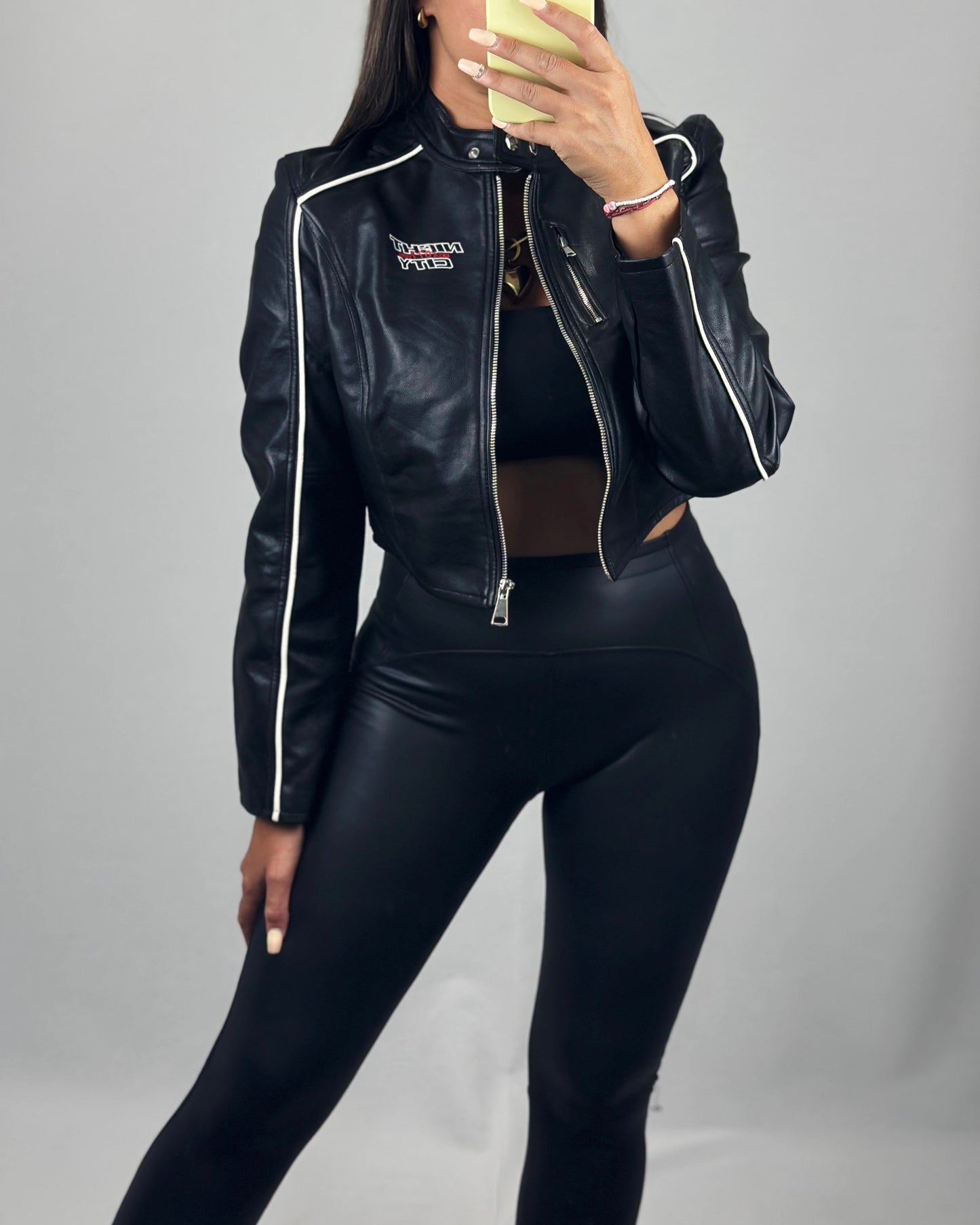 BIKER POLIPIEL NEGRA