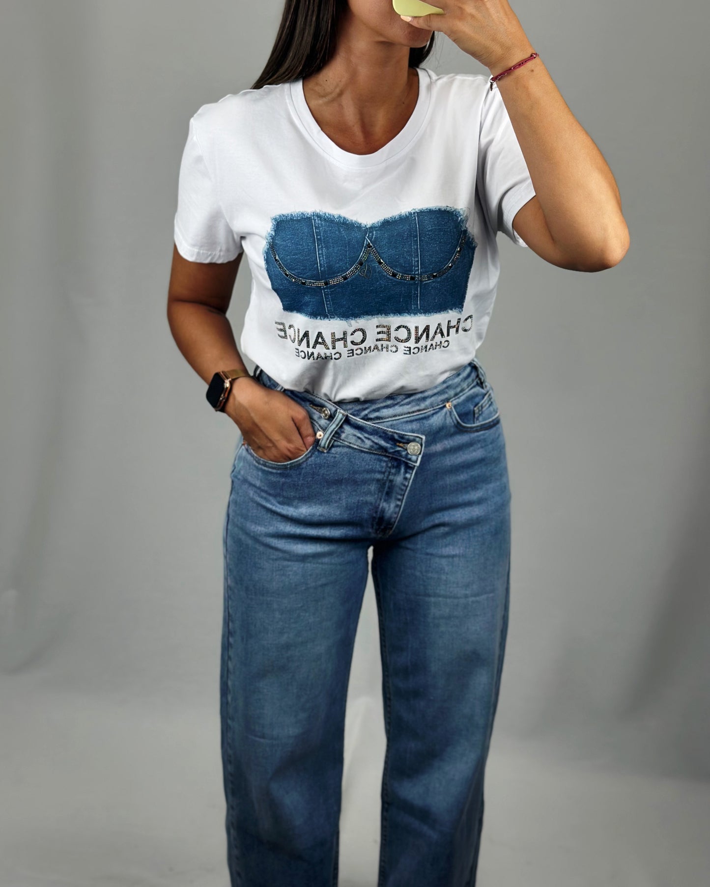 CAMISETA CORSET DENIM