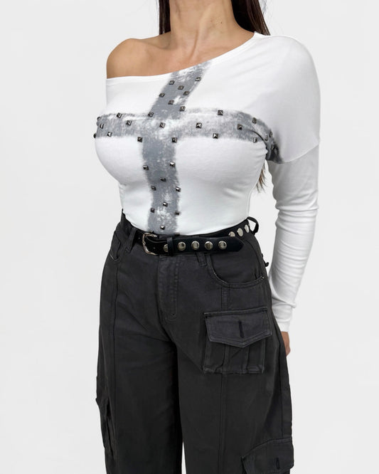 CAMISETA CRUZ TACHAS