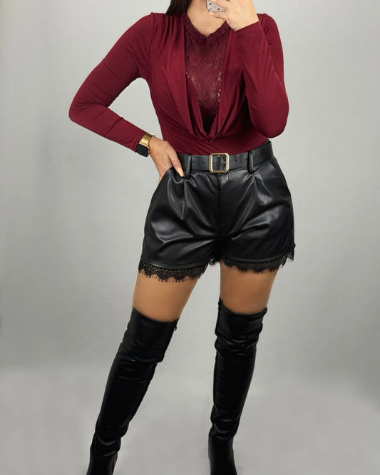 SHORT POLIPIEL ENCAJE