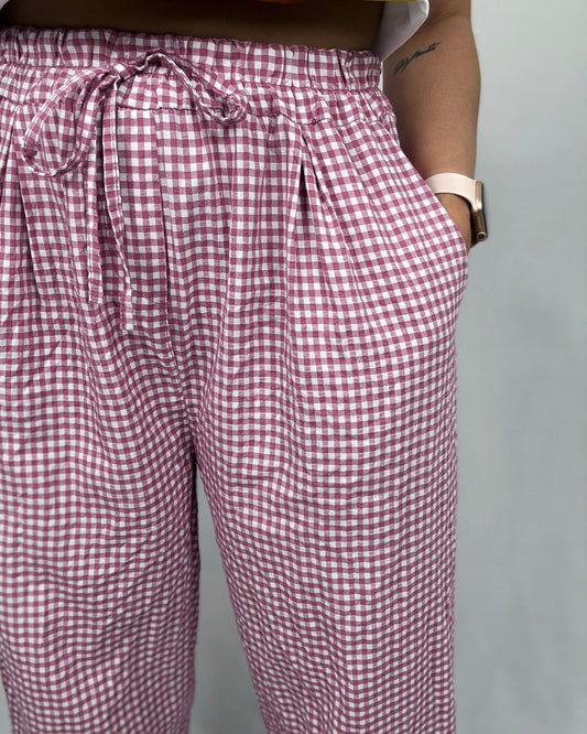 PANTALÓN VICHY PINK
