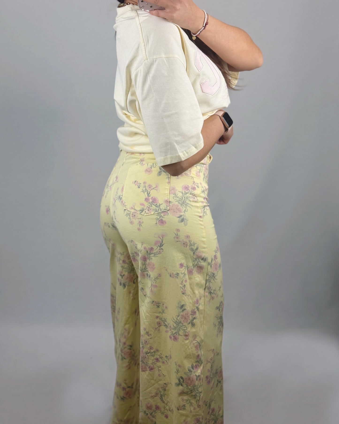 PANTALÓN FLORES YELLOW