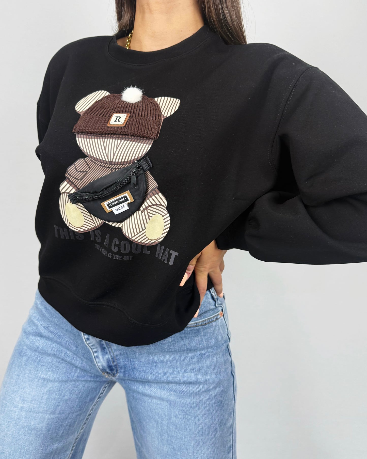 SUDADERA OSO NEGRA