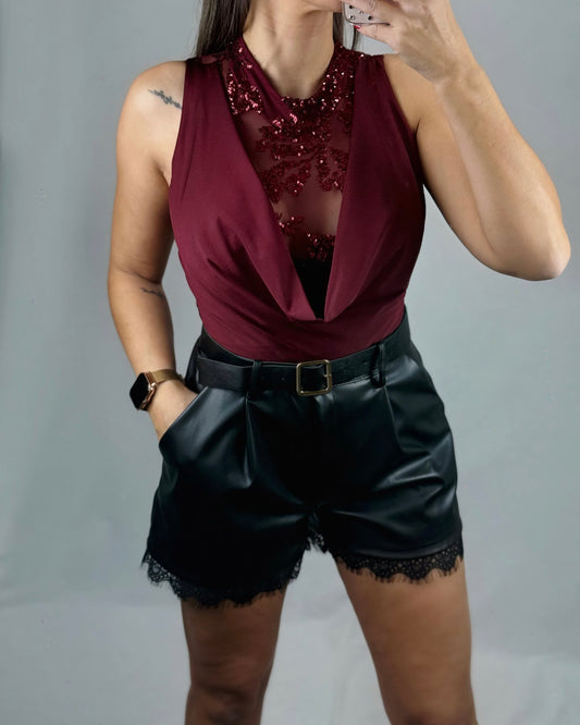 BODY LENTEJUELAS BURDEOS