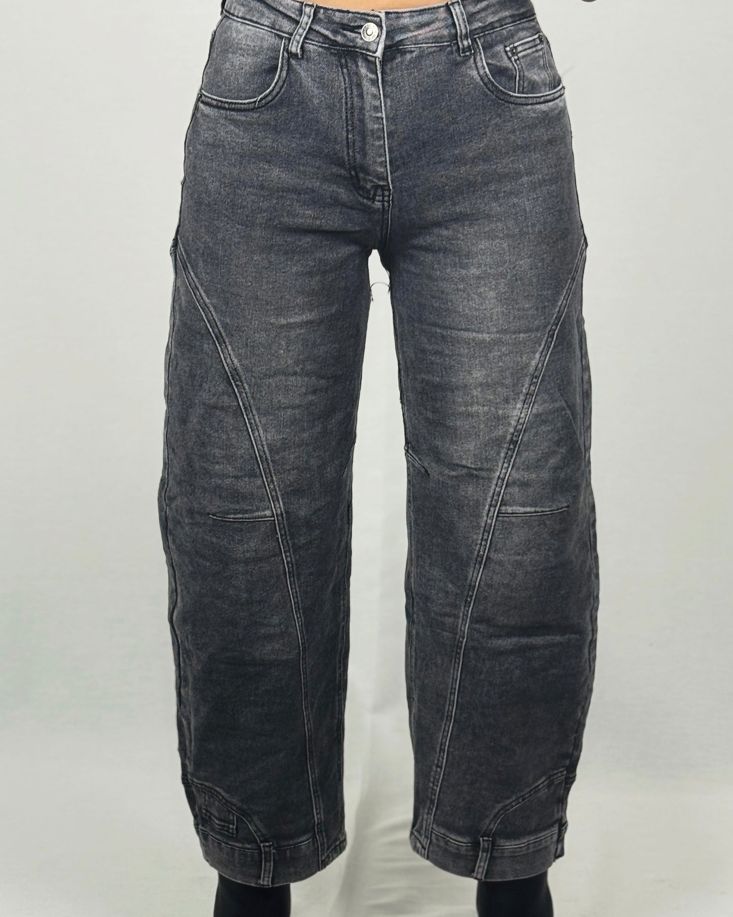 JEANS BALLOON GRIS