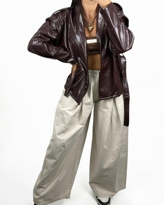 PANTALÓN DENIM BEIGE