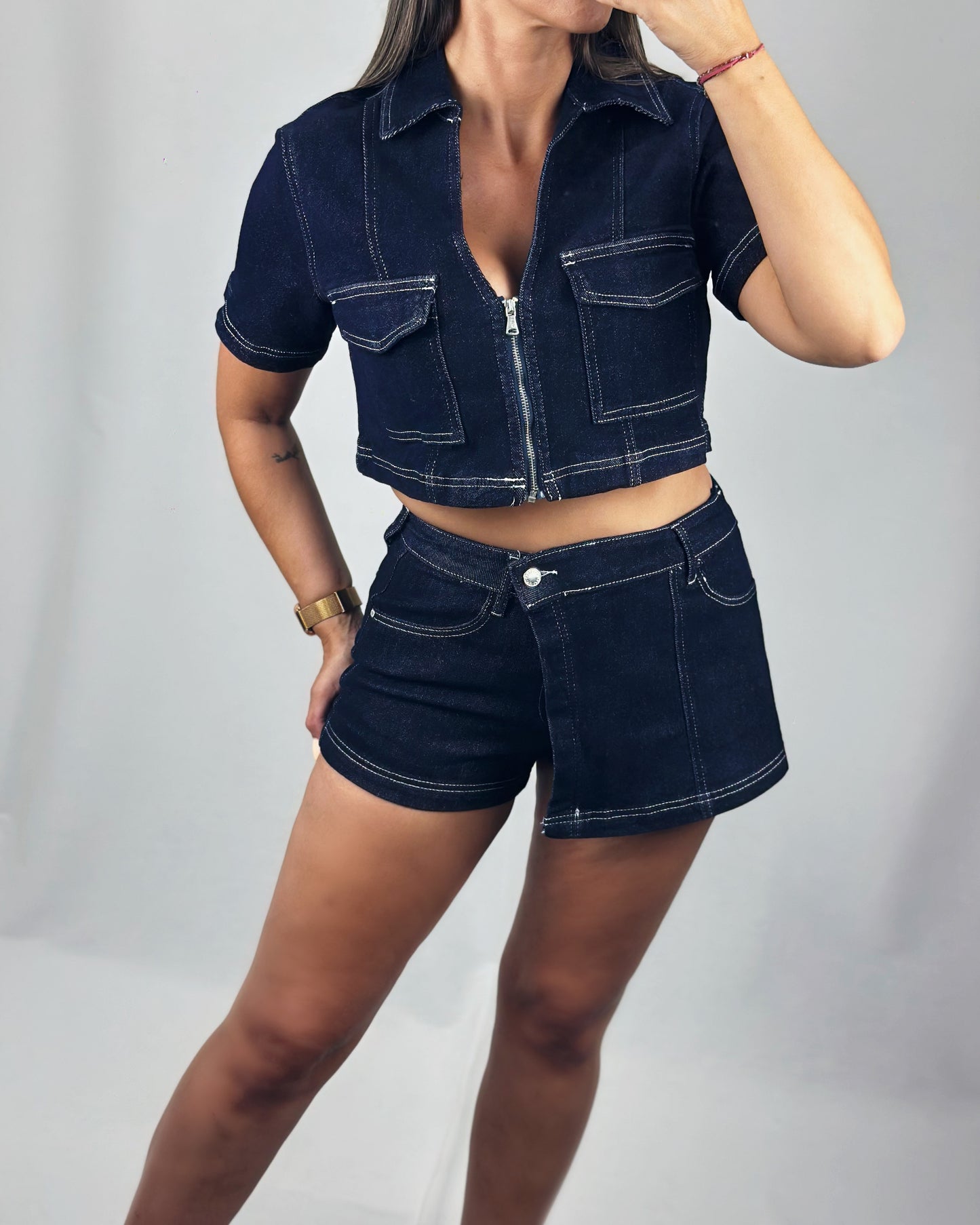 CONJUNTO VAQUERO FALDA/PANTALÓN