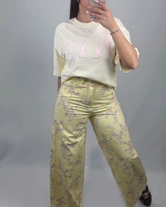 PANTALÓN FLORES YELLOW