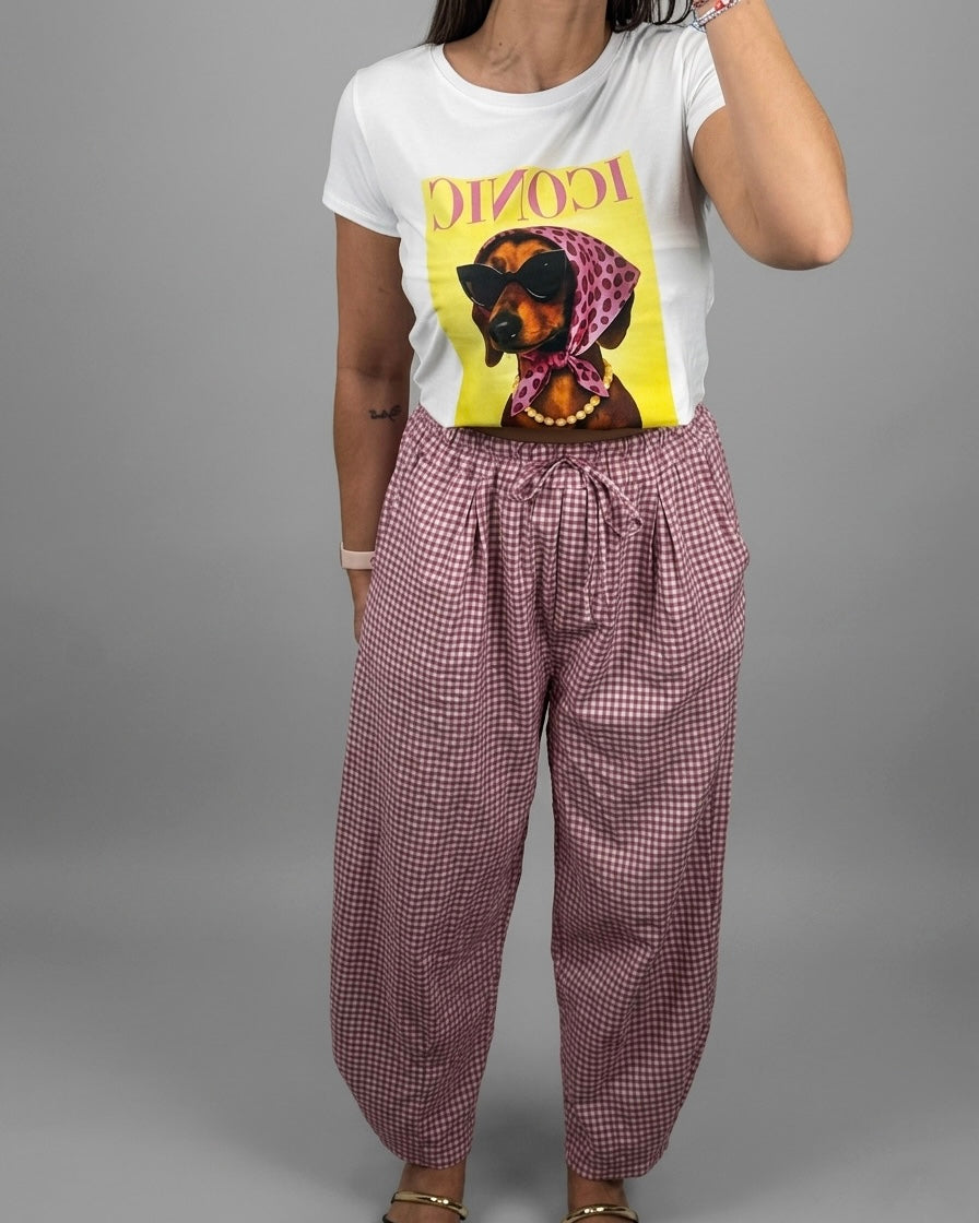 PANTALÓN VICHY PINK