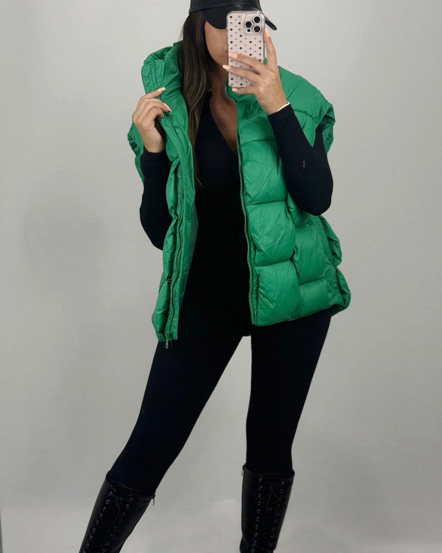 CHALECO VERDE OVER