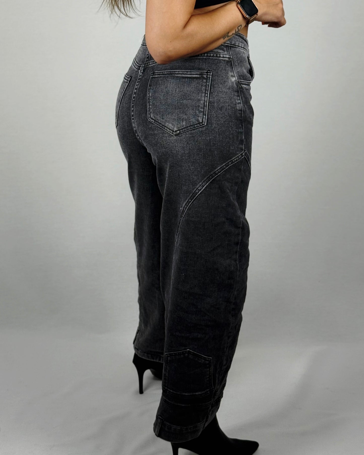 JEANS BALLOON GRIS