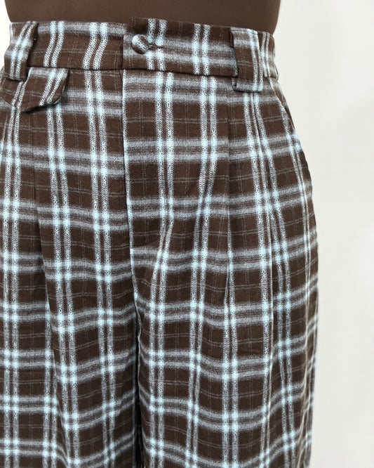 PANTALÓN CUADROS BLUEBROWN