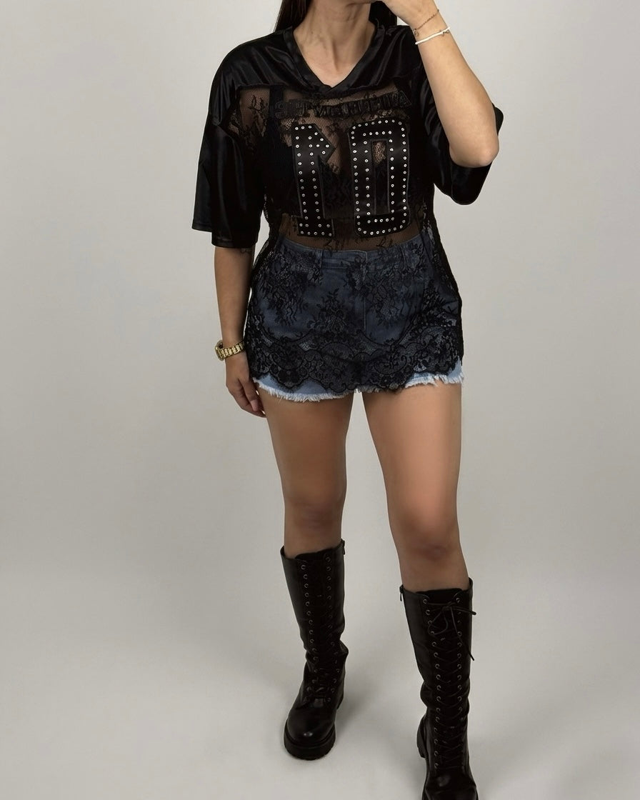 CAMISETA ENCAJE BLACK