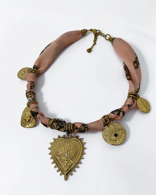 COLLAR PAÑUELO PINK