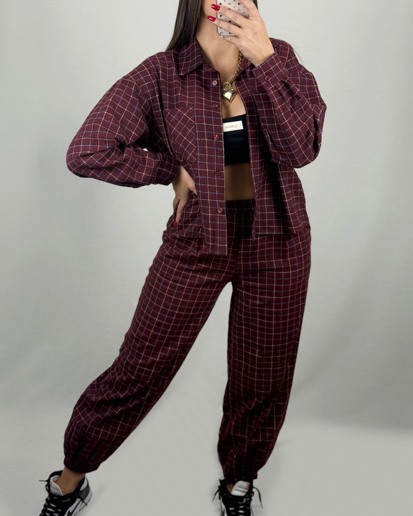 CONJUNTO CUADROS BURDEOS