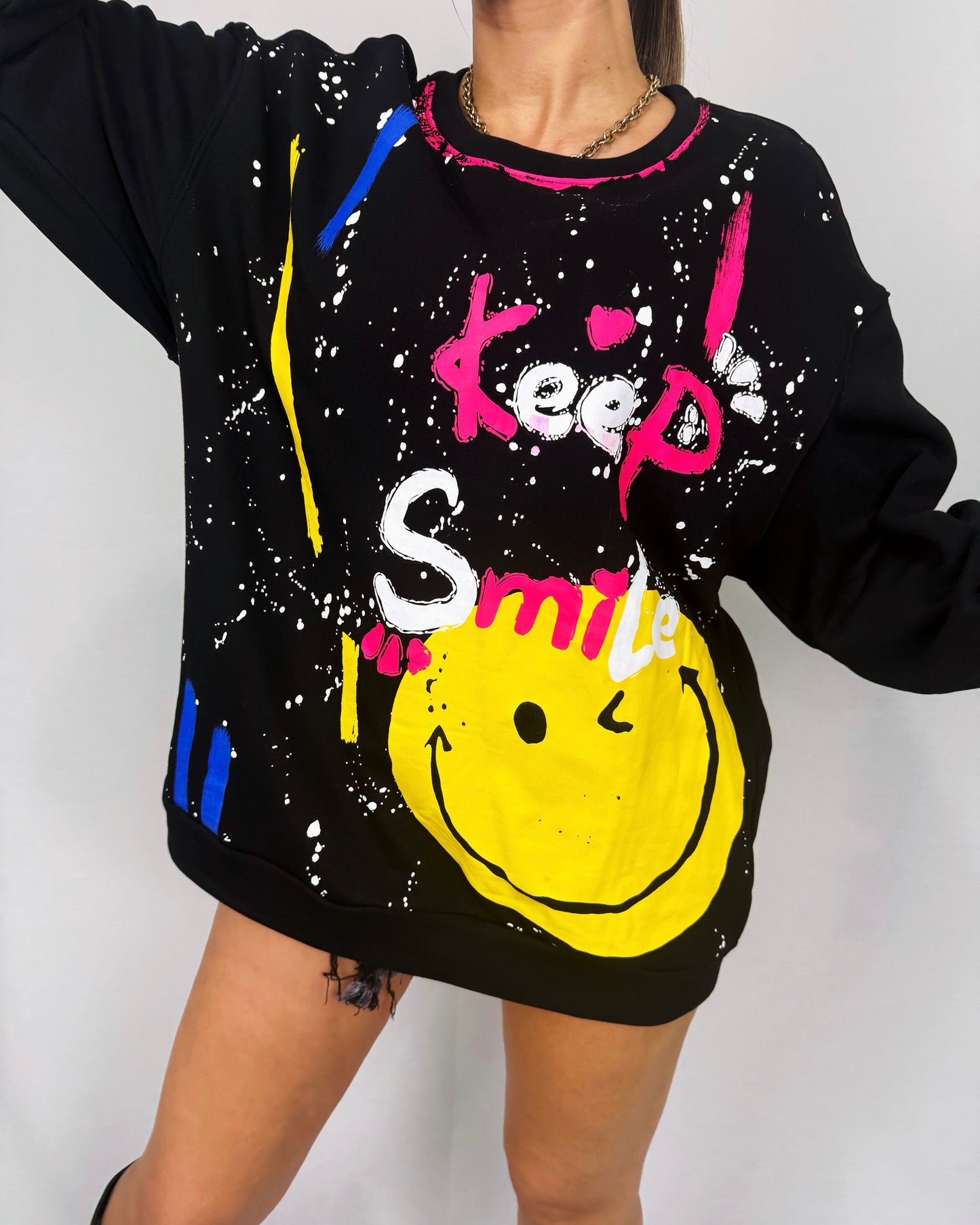SUDADERA KEEP SMILE