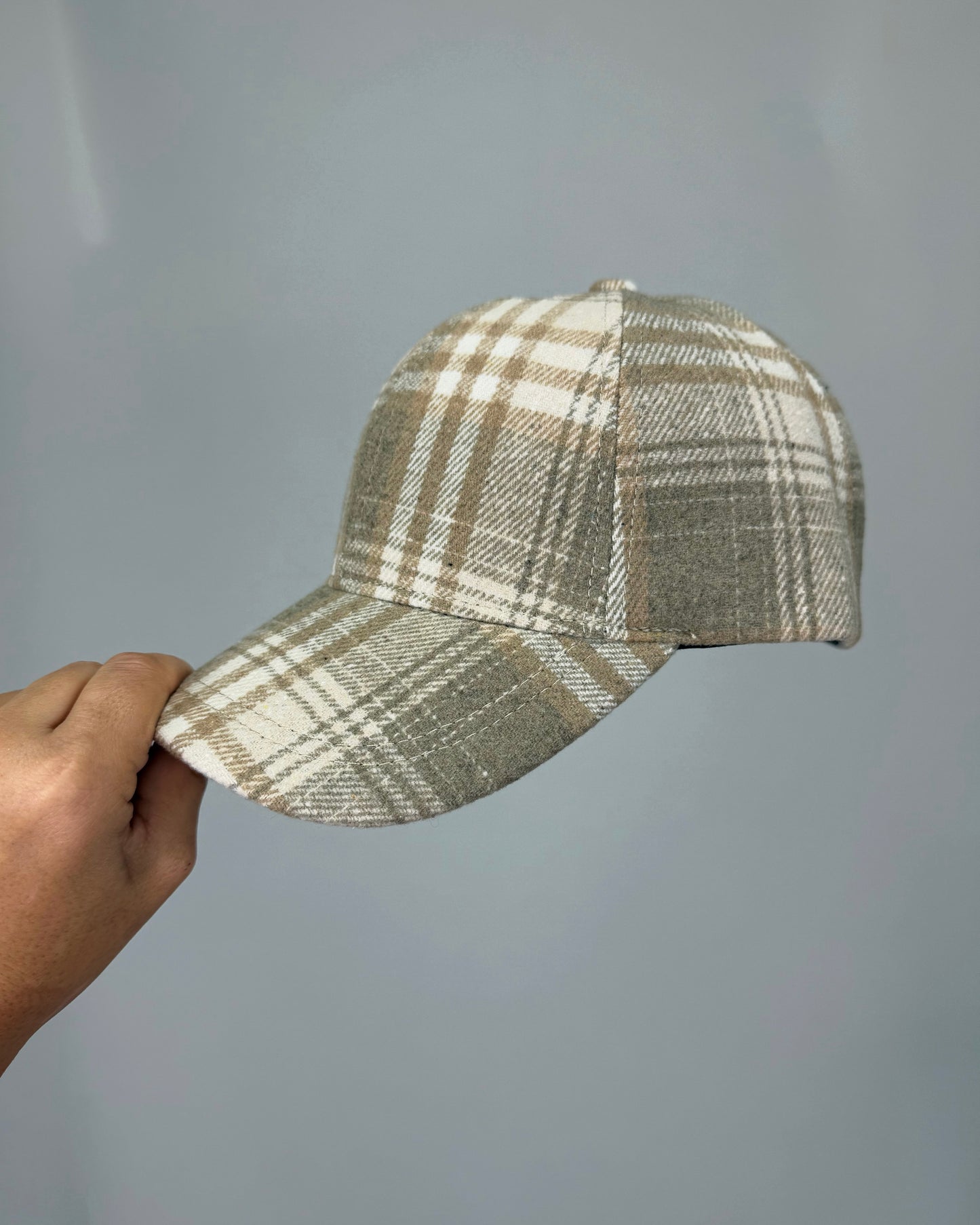GORRA TARTÁN BEIGE