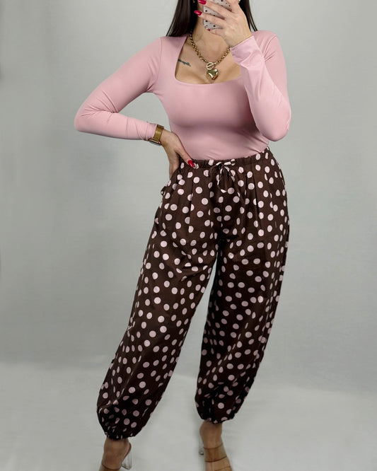 PANTALÓN LUNARES CHOCOPINK