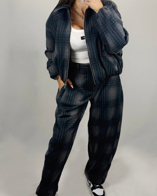 PANTALÓN CUADROS AZUL LUM