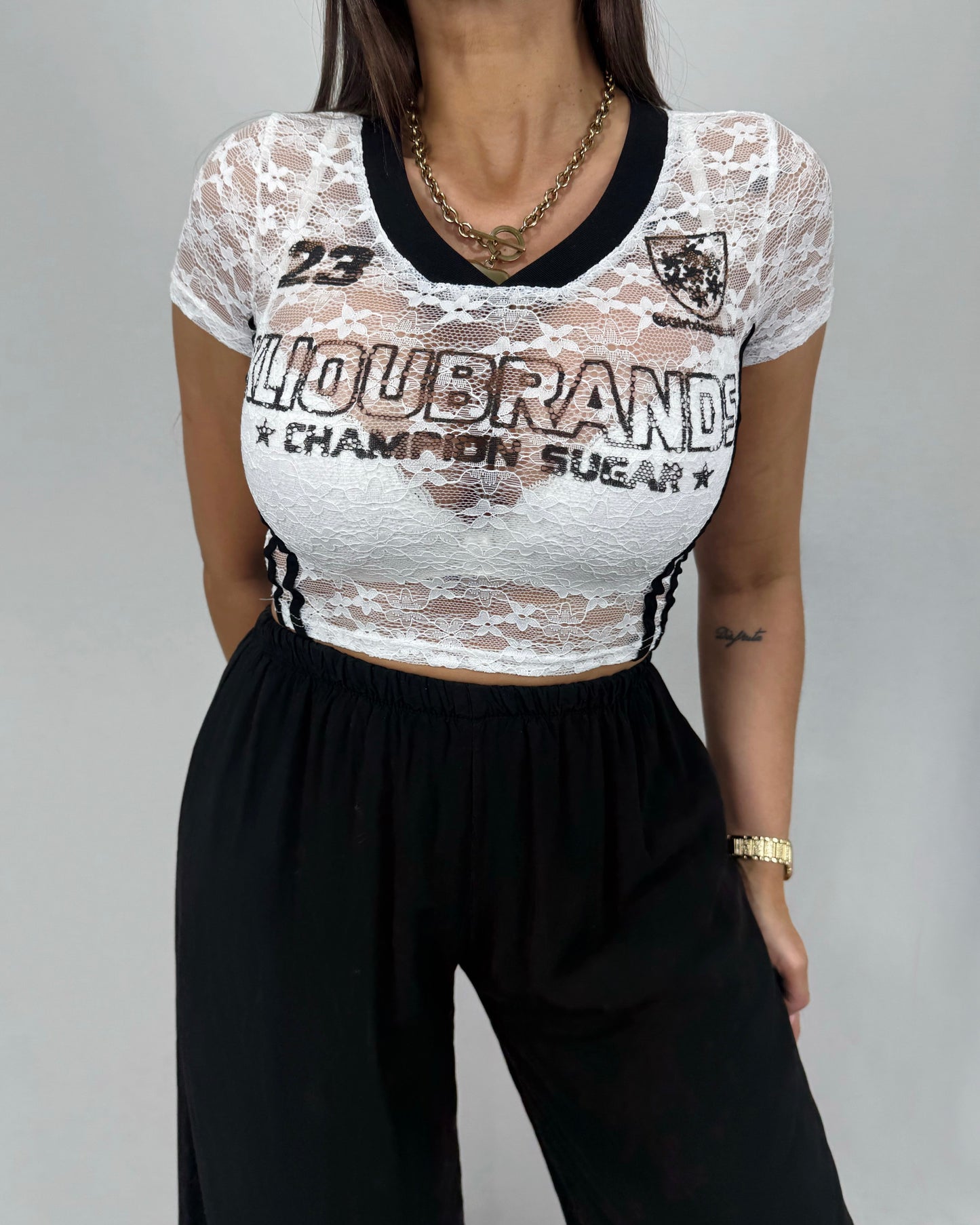 CAMISETA ENCAJE WHITE