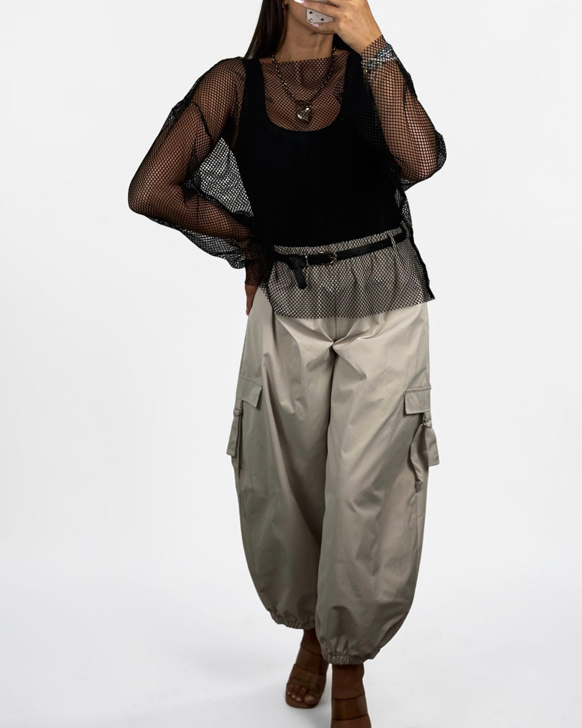 PANTALÓN CARGO BEIGE