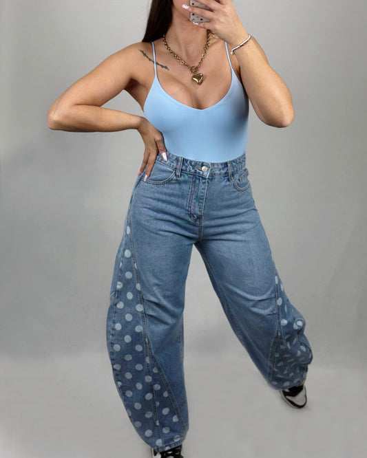 PANTALÓN DENIM LUNARES