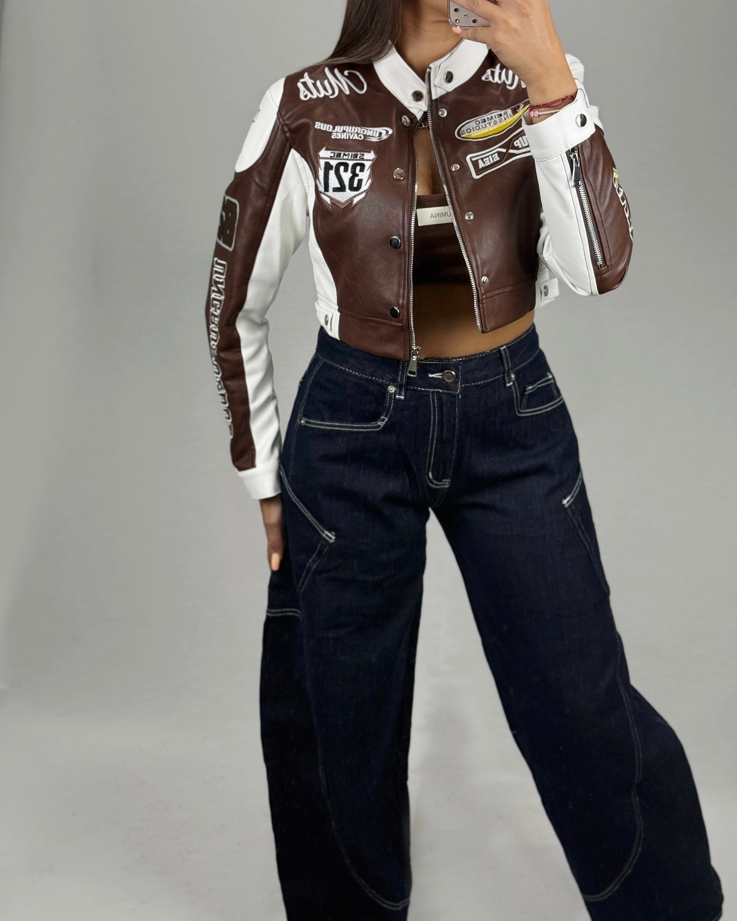 BIKER POLIPIEL CHOCOLATE