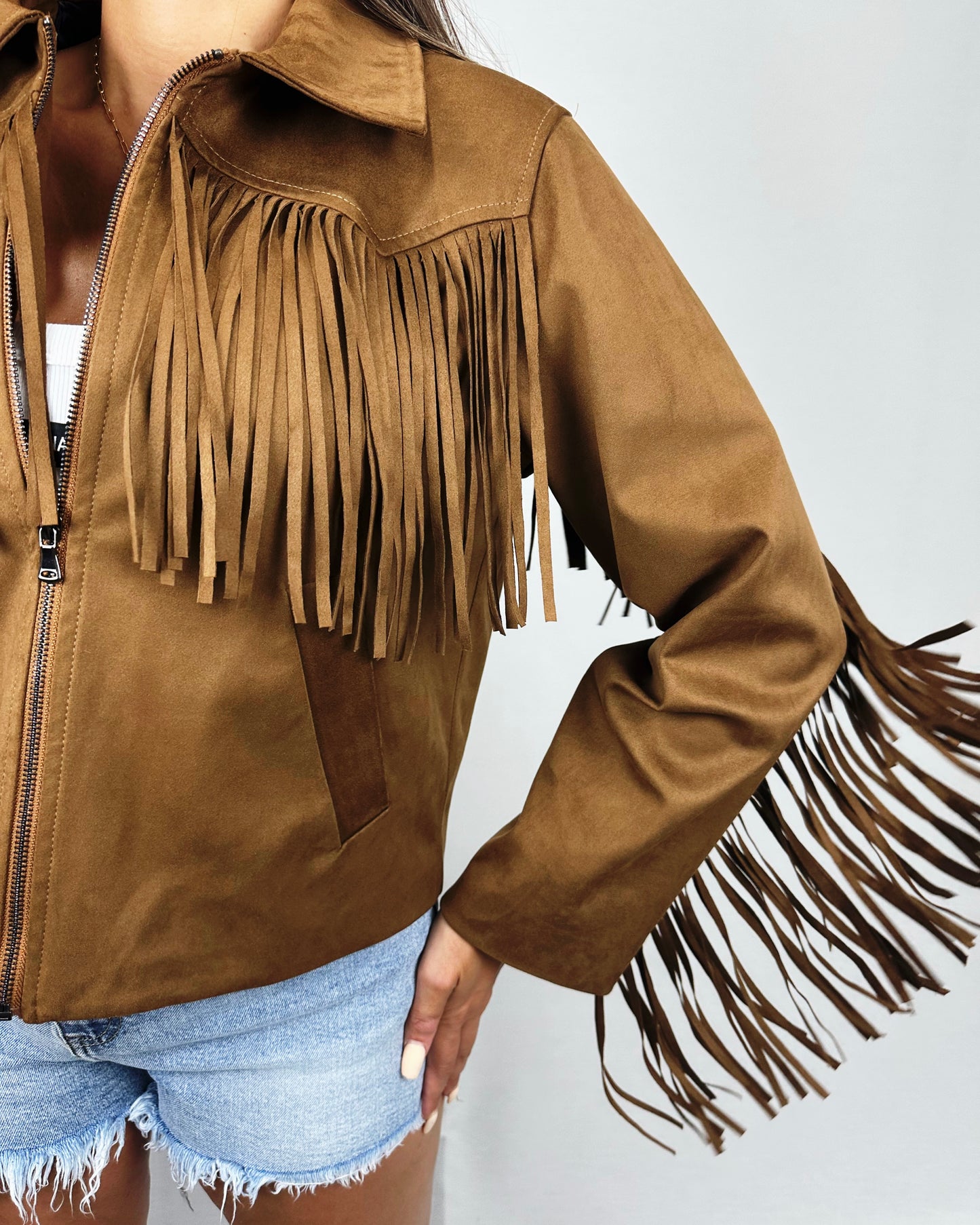 CHAQUETA CAMEL FLECOS LUM