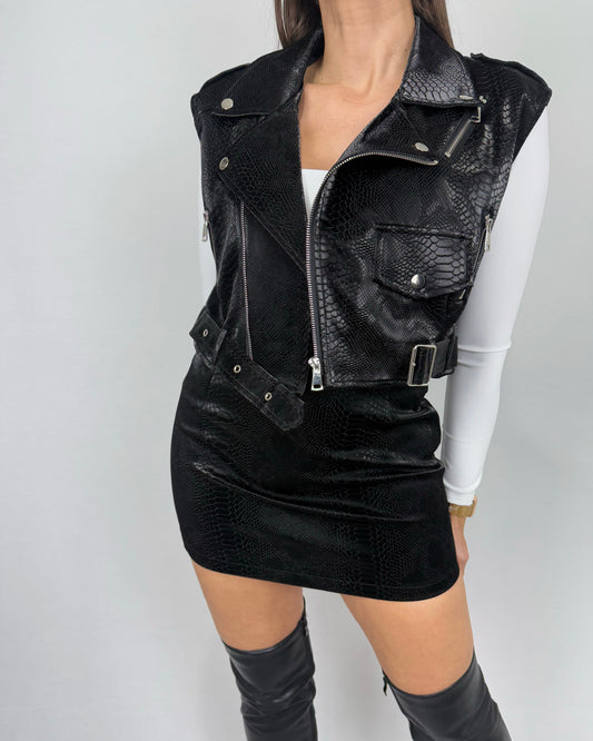 CHALECO SNAKE BLACK