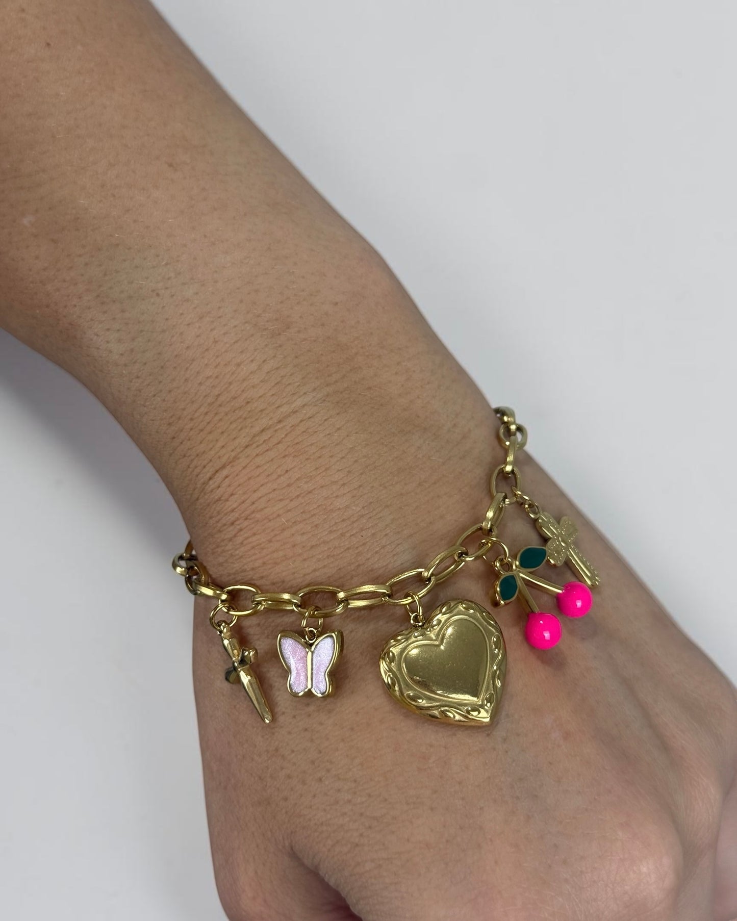 PULSERA CHERRY PINK