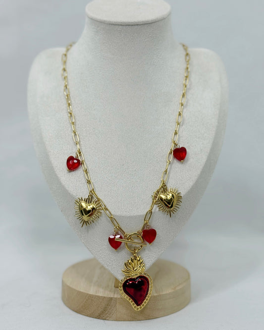 COLLAR CORAS RED