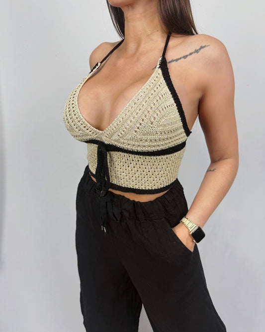 TOP BLACK&GOLD