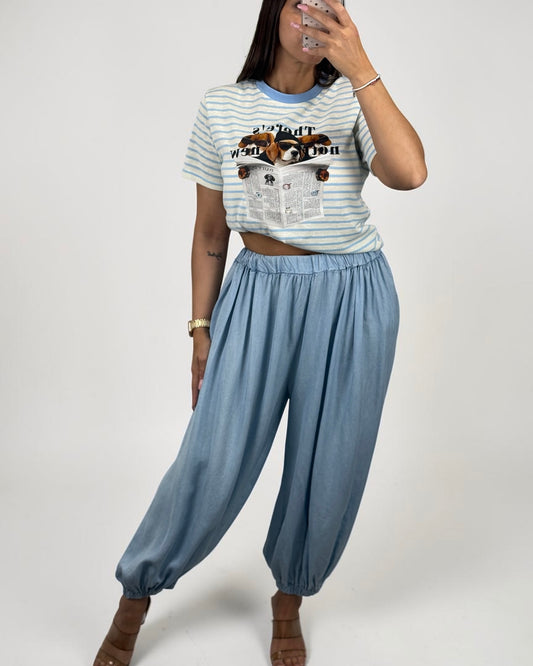 PANTALÓN FLUID DENIM