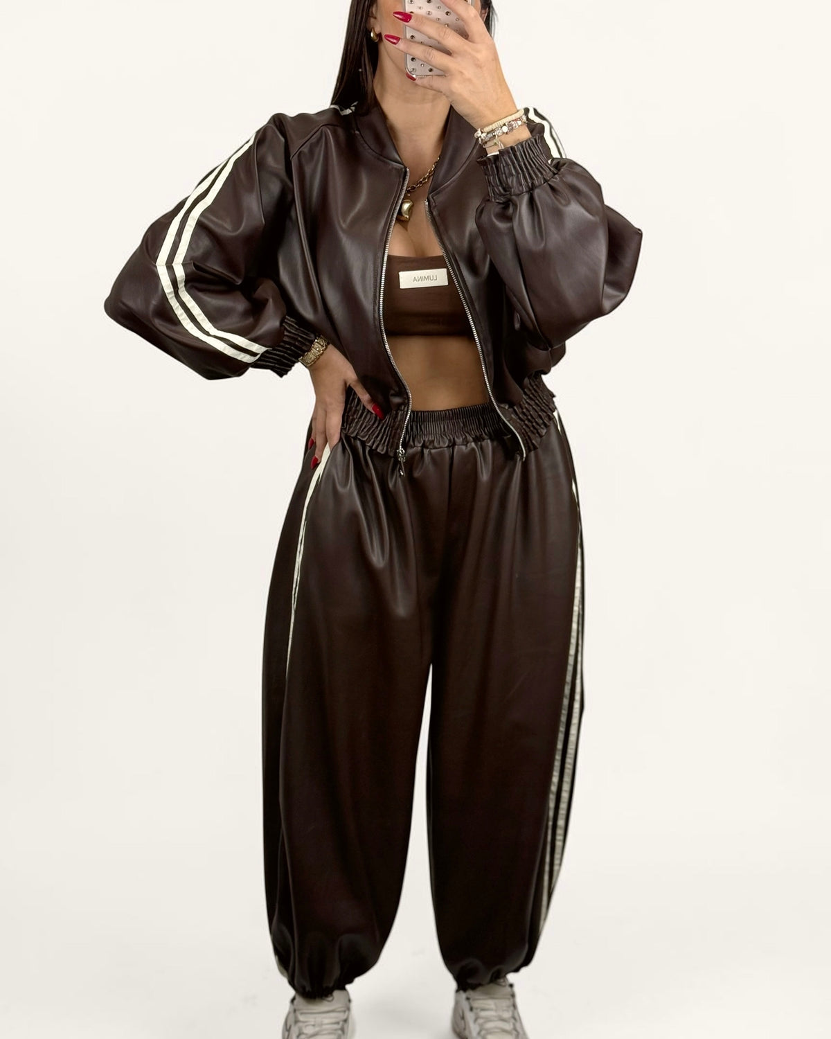 PANTALÓN POLIPIEL CHOC