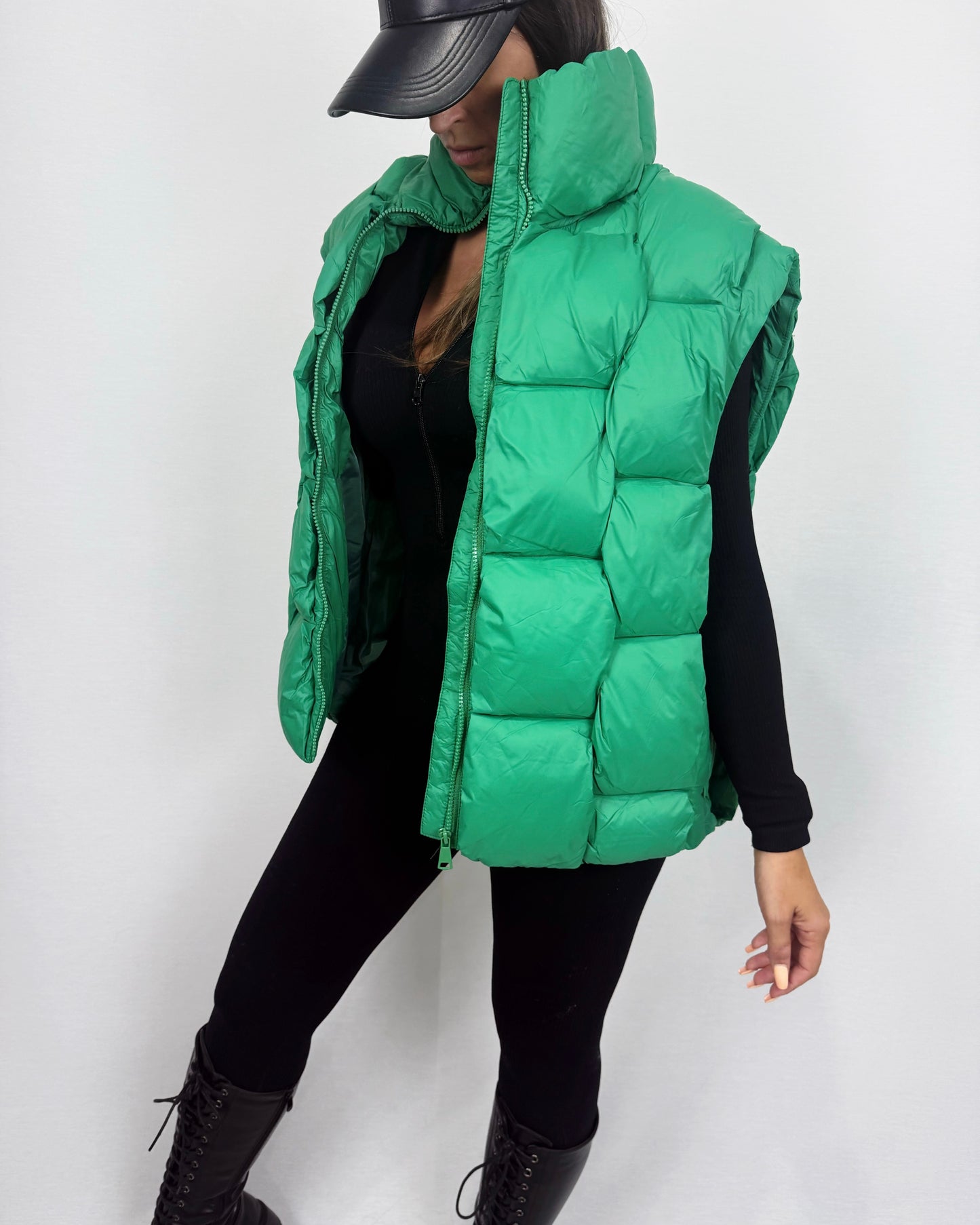 CHALECO VERDE OVER