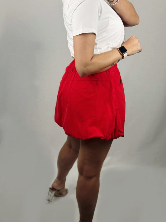 FALDA DENIM GLOB RED