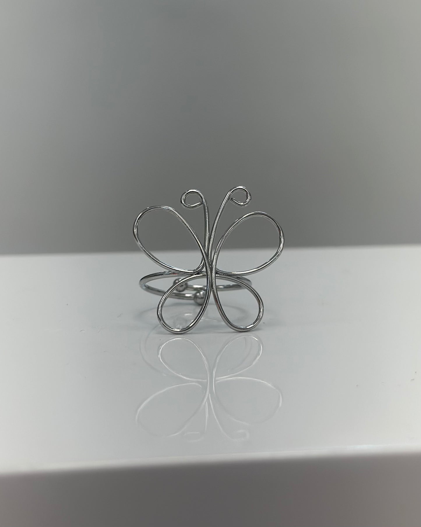 ANILLO MARIPOSA PLATA