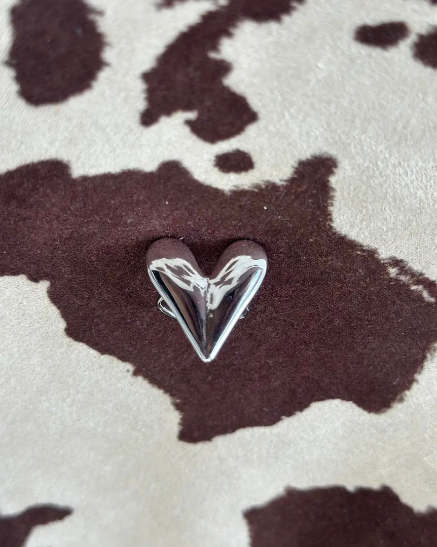 ANILLO CORAZÓN PLATA