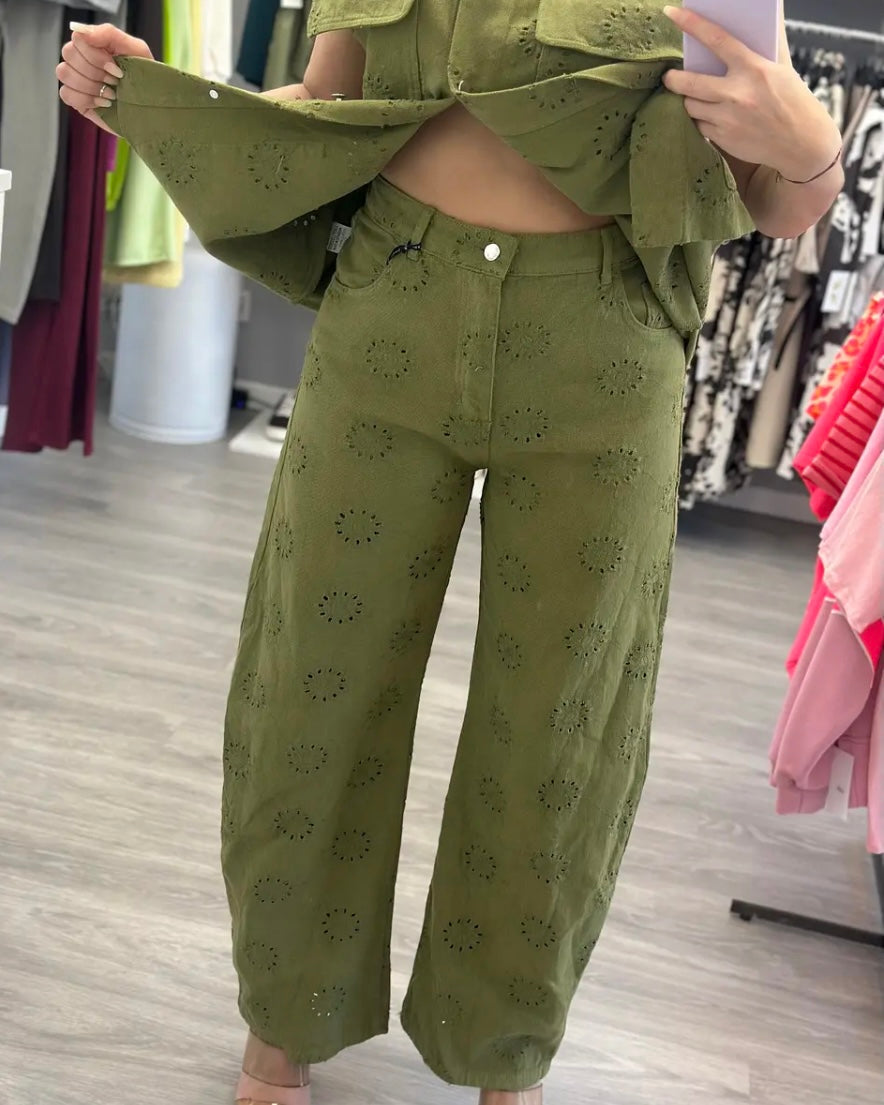 CONJUNTO CALADO VERDE LUM